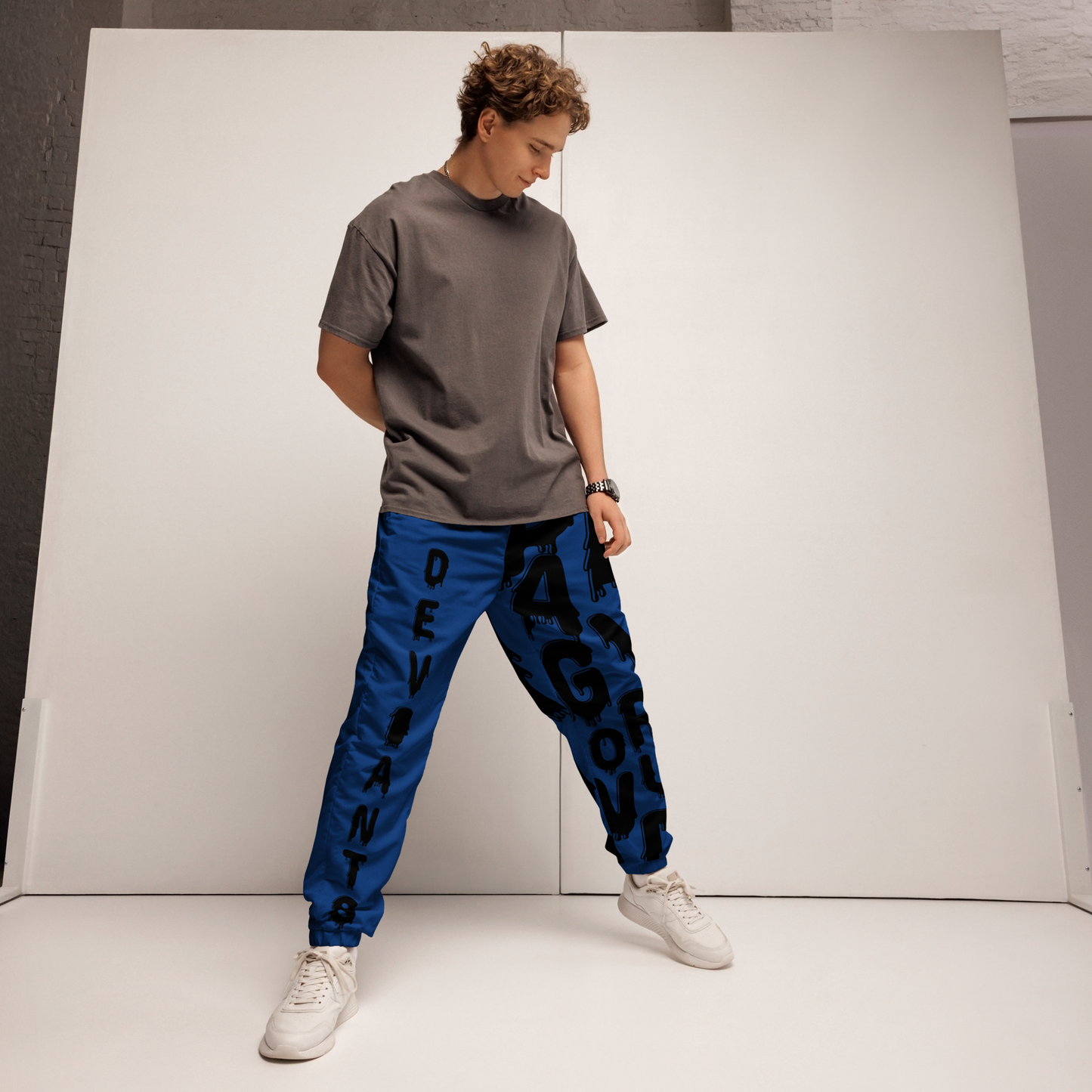 Deviant's Playground Unisex Track Pants - Dark Cerulean