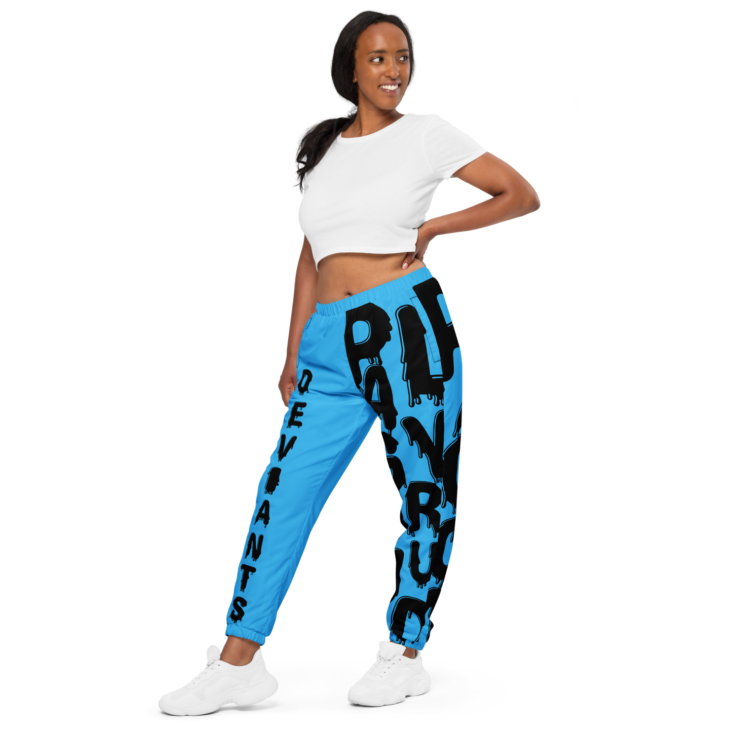 Deviant's Playground Unisex Track Pants - Sky Blue