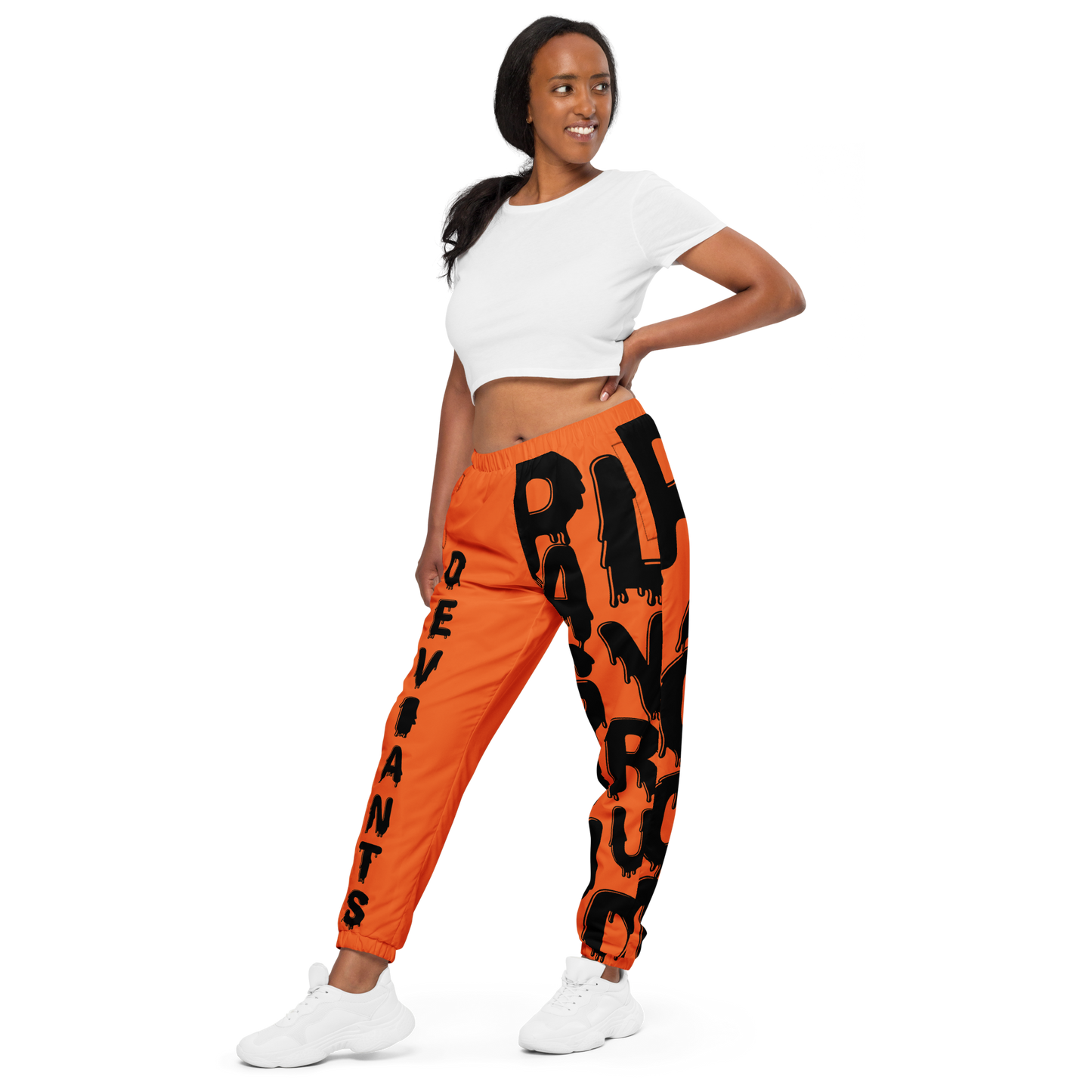 Deviant's Playground Unisex Track Pants - Orange