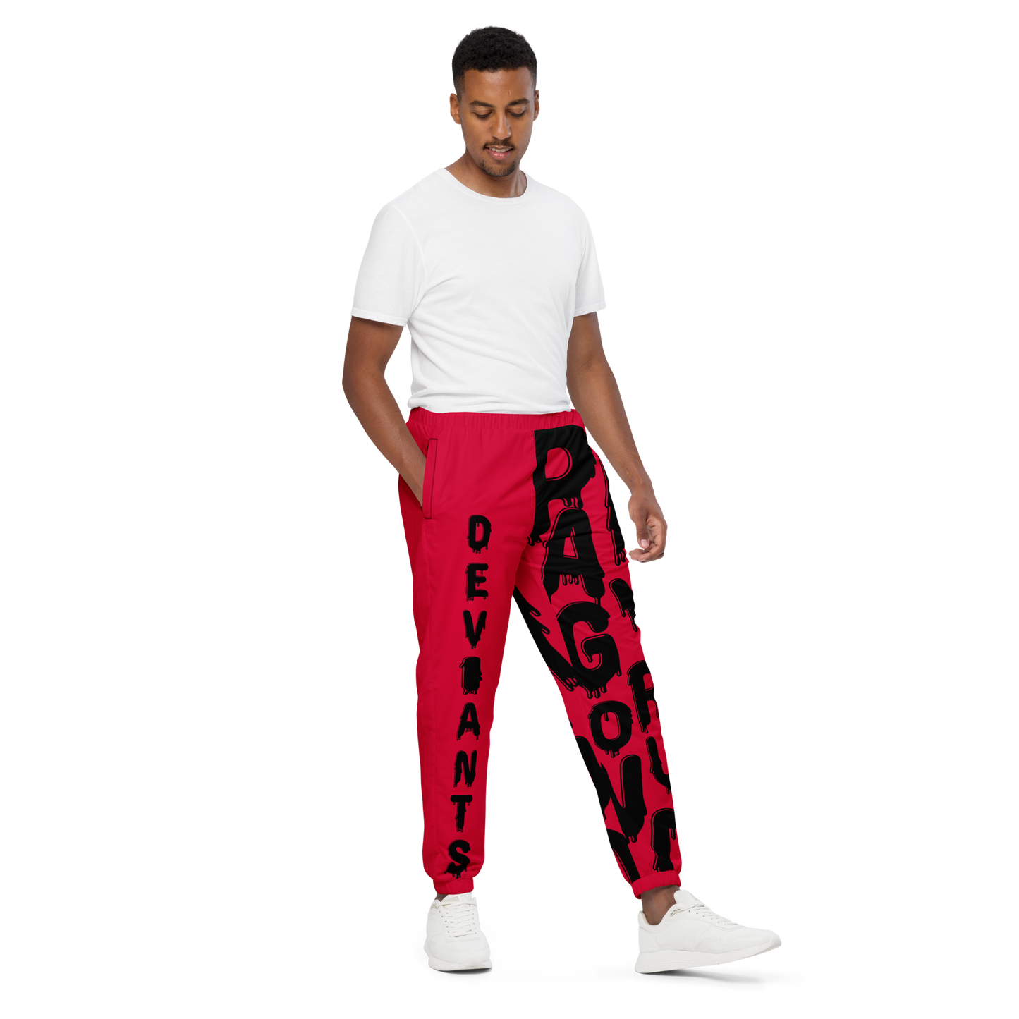 Deviant's Playground Unisex Track Pants - Red