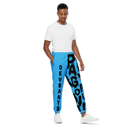 Deviant's Playground Unisex Track Pants - Sky Blue