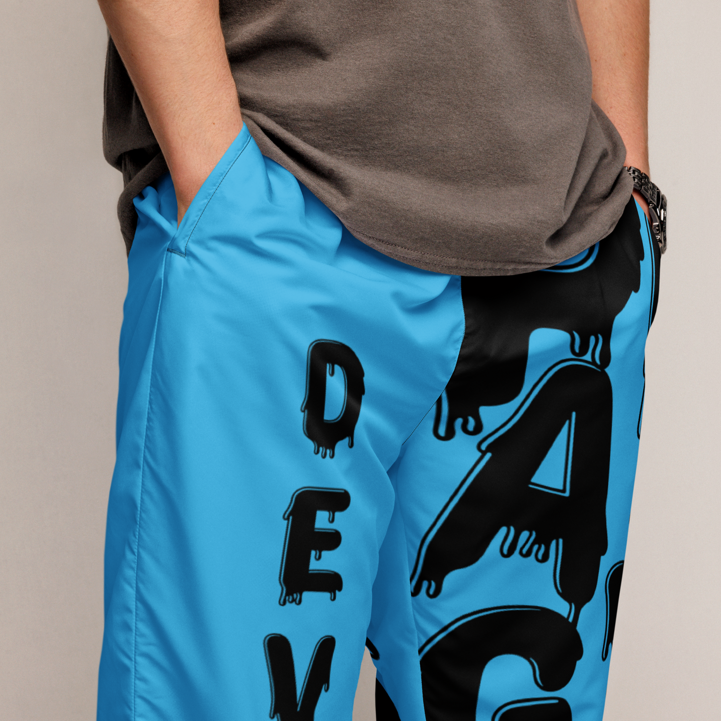 Deviant's Playground Unisex Track Pants - Sky Blue