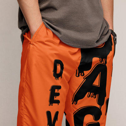 Deviant's Playground Unisex Track Pants - Orange