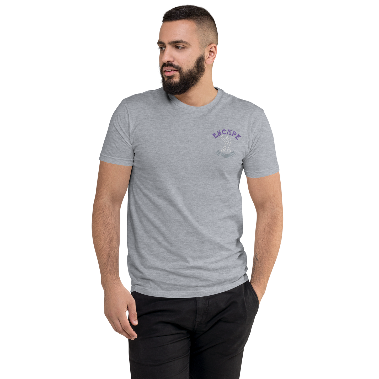 Escape The Ordinary Men's Fitted T-Shirt - Purple